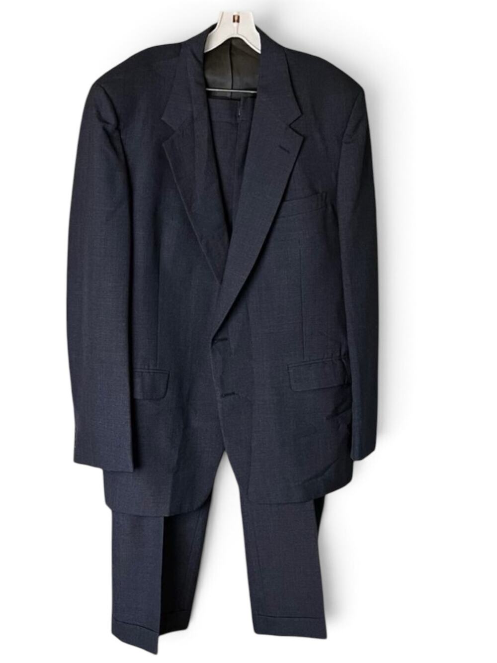 Botany 500 Men’s Vintage Two Piece Suit 44L Check Career Office